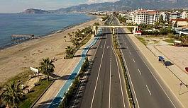 Alanya'da sahil bandı bisiklet yolunun Kestel etabı tamamlandı