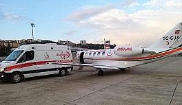 Ambulans uçak Trabzon'dan İstanbul'a bebek için havalandı