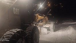 Bahçesaray'da karla mücadele