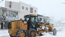 Başkale'de kar yağışı