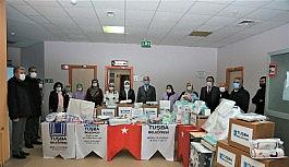 Başkan Akman'dan tedavi gören bebeklere malzeme desteği