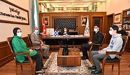 Başkan Uçar Türkiye birincisi öğrencileri ağırladı