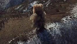 Bingöl'de toprağa gömülü 60 kilogram EYP tespit edilip, imha edildi