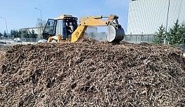 Budama atıkları kompost gübre oldu