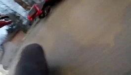 Bursa'da eğlenceli motosiklet yolculuğu sürünerek son buldu