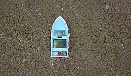 Bursa'da tarımın can damarı Gölbaşı Barajı büyük ölçüde kurudu