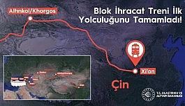 Çin İhracat Treni, Çerkezköy'den Çin'in Xi'an şehrine kesintisiz yolculuğunu tamamladı