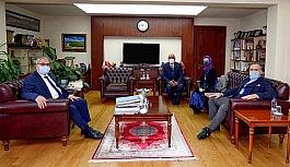 Çocuk Oyunları ve Spor Kulüpleri Federasyonu heyetinden Vali Gündüzöz'e ziyaret