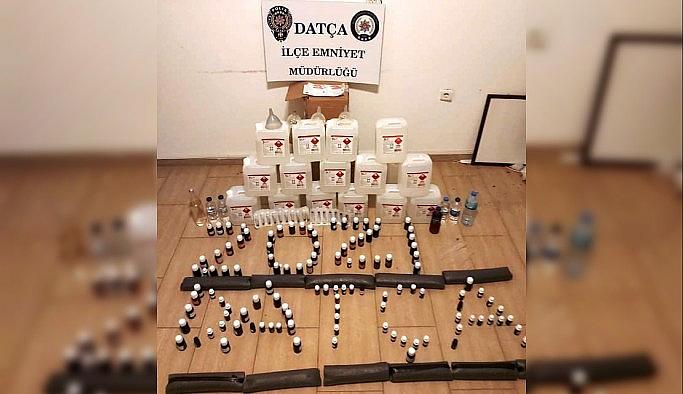 Datça'da polisler kaçak içkiye geçit vermiyor