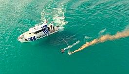 Deniz Polisi'nden nefes kesen kurtarma tatbikatı