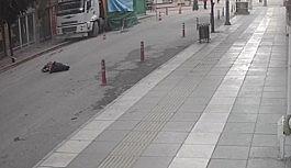 Deprem anında pencereden atladı, o anlar kamerada