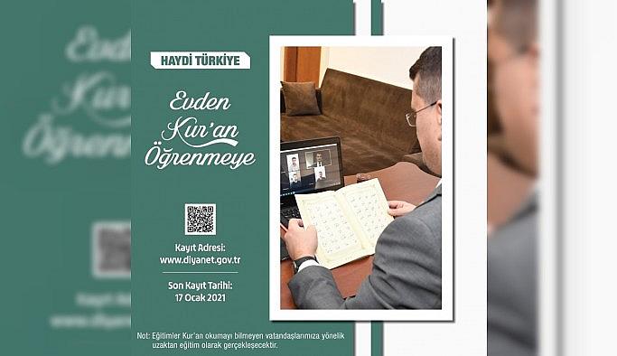 Diyanet'ten uzaktan Kur'an-ı Kerim Öğretim Programı