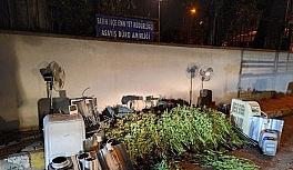 Evin bodrum katını uyuşturucu serasına çevirmiş