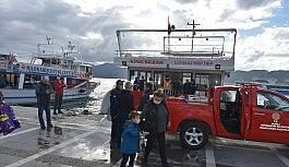 Gezi teknesindeki yangın büyümeden söndürüldü