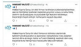 Haberi Hakkari Valiliği duyurdu