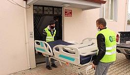 Hasta yatakları ayaklarına geldi