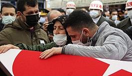 İzmir şehidine hüzünlü veda