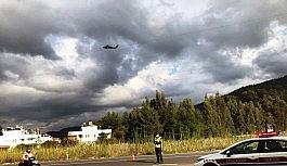 Jandarma'dan helikopterli trafik denetimi