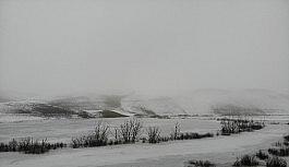 Kars'ın soğuğu baraj dondurdu