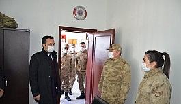 Kaymakam Çelik, jandarma ve emniyete ziyarette bulundu