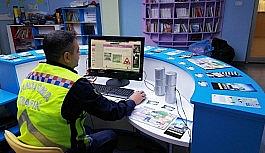 Kemaliye'de jandarmadan online trafik eğitimi