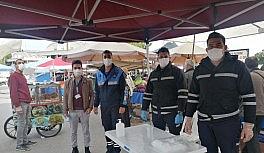 Kemer'de zabıtadan pazar yer denetimi