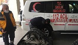 Kış öncesi paletli ambulanslar hazır