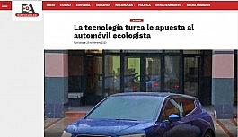 KKTC'nin yerli ve milli otomobili GÜNSEL, dünya basınında büyük ses getirdi