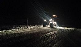 Konya Antalya karayolunda kar yağışı