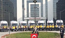 Konya İl Sağlık Müdürlüğüne 14 yeni ambulans tahsis edildi