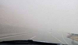 Korkuteli ilçesinde sis etkili oldu