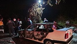 Köyceğiz'de araç yangını