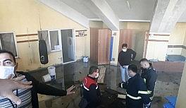 Kültür Merkezi'ndeki yangın korkuttu