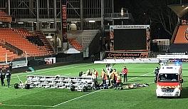 Lorient-Rennes maçının ardından üzerine projektör düşen görevli hayatını kaybetti