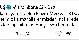 Malatya Valisi Baruş: "Depremle ilgili olumsuzluk yok"