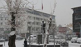 Malazgirt'te kar yağışı