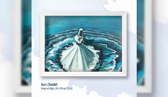 "Mevlana'ya Saygı III" sergisi sanatseverlerle buluştu