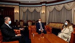 Millî Savunma Bakanı Akar ve Dışişleri Bakanı Çavuşoğlu Ukrayna'da