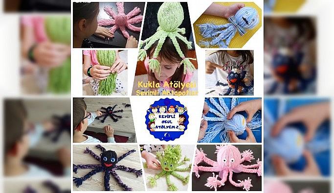 Minik eller 'keyifli okul atölyem' projesi ile öğreniyor