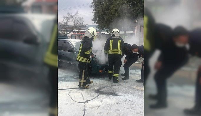 Muğla'da araç yangını