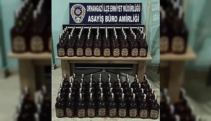 Orhangazi'de kaçak içki operasyonu