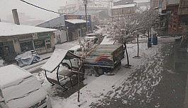 Özalp ilçesinde kar yağışı