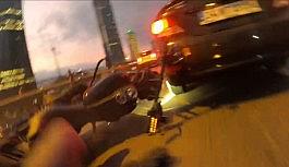 (Özel) İstanbul'un göbeğinde feci kaza kamerada