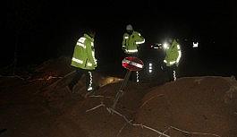 Polisin 'dur' ihtarına uymadı kaza yapınca yakalandı