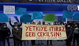 Sarıyer Belediyesi işçilerinden toplu sözleşme protestosu