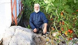 Sel, dağdan getirdiği molozları seraların içine bıraktı