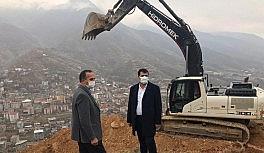 'Seyir Tepesi' yapılacak Efkar Dağı'nda yol çalışması