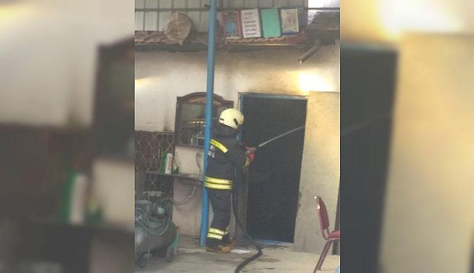 Sobaya dökülen yanıcı madde parlamaya neden oldu: 1 yaralı
