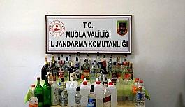 Ula'da kaçak içki operasyonu: 2 gözaltı