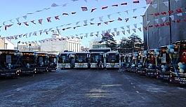 Van Büyükşehir Belediyesi tarafından alınan 22 otobüs hizmete başladı